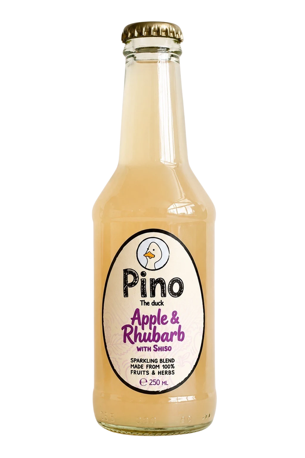 Pino Apple and Rhubarb bottle